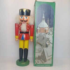 Vtg Nutcracker Nussknacker Aus Dem Erzgebirge Handerbelt Red